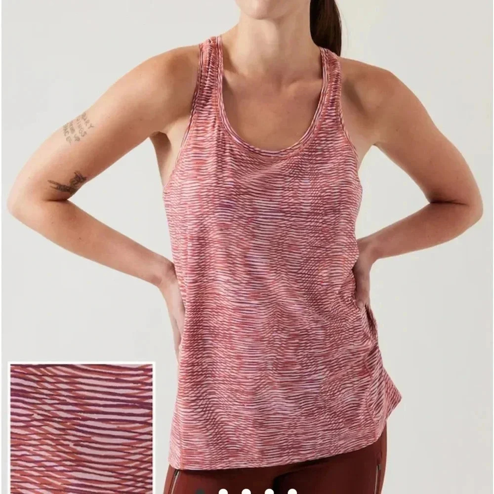Athleta Ultimate Scoop Tank Racerback Top Size Small Mauve